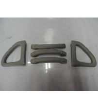 Jogo Pega Mão Teto Mitsubishi Pajero Tr4 2014 Cinza Claro