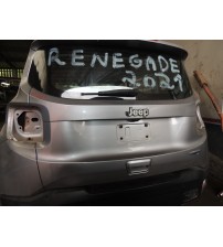Tampa Traseira Limpa Só A Lata Com Vidro Jeep Renegade 2021 Prateado