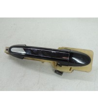 Maçaneta Externa Traseira Direita Hyundai Santa Fé 2008 Preto Traseira