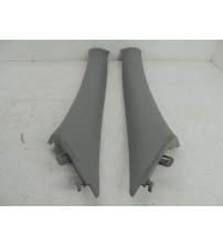 Par Acabamento Coluna Para-brisa Hyundai Santa Fé 2008 Cinza