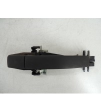 Maçaneta Externa Traseira Esquerda Discovery 3 2008 Preto Traseira