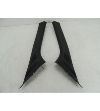 Par Acabamento Coluna Para-brisa Fiat Strada Freedom 2021 Preto