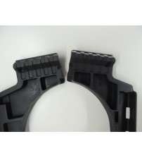 Par Acabamento Fundo Porta Malas Corolla Cross 2022 Preto