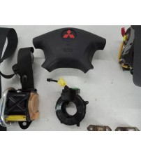 Kit Bolsa Do Painel Mitsubishi Airtrek Miviec 2008 Preto