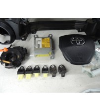 Kit Bolsa Painel Completo Toyota Rav4 2013 Preto