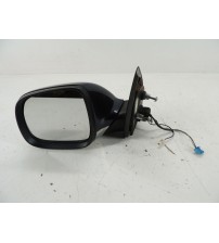 Espelho Retrovisor Esquerdo Cromado Vw Amarok Highline 2013