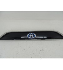 Aplique Luz De Placa Com Emblema Traseiro Rav4 Hybrid 2019