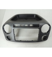 Moldura Central Painel Rádio Vw Amarok Highline 2013 Cinza