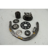 Kit Corrente E Engrenagem Pajero Full 3.2 2007 A 2011 Preto