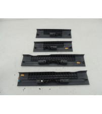 Jogo Soleira Entrada De Porta Ford Ranger Xls 2019 Cinza-escuro