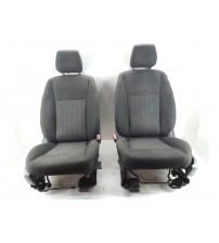Par Bancos Dianteiros Em Tecido Ford Ranger Xls Cd 2019 Cinza-escuro