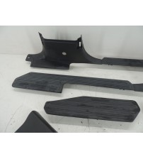 Jogo Soleira De Porta Vw Amarok S Cabine Dupla 2013 Cinza-escuro