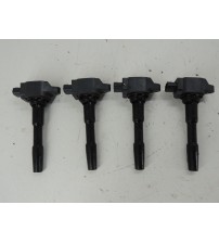 Jogo Bobinas Ignição Nissan Kicks 1.6 Flex 2023