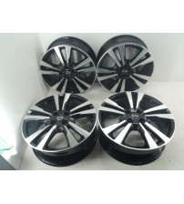 Jogo De Rodas R17 Nissan Kicks Exclusive 2023 Para Recuperar Diamantado Preto