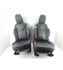 Par Bancos Dianteiros Couro Fiat Toro Ultra 2022 Preto