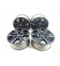 Jogo De Rodas R17 Ford Ranger 2014 Requer Pintura E Reforma Preto