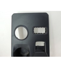 Moldura Alavanca Marchas C/ Porta Copos Ford Ranger Xlt 2024 Preto