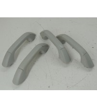 Jogo Pega Mão Colunas De Porta Ford Ranger Xlt 2024 Cinza