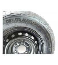 Roda Com Pneu Estepe 255/70/r17 Ford Ranger Xlt 2024 Sem Uso Preto