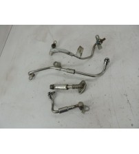 Jogo Canos Lubrificação Turbina Ford Maverick Fx4 2.0 2022