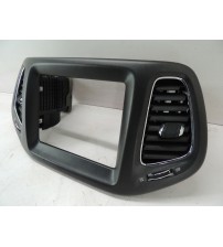 Moldura Multimídia Com Difusor Jeep Compass Longitude 2019 Cinza-escuro