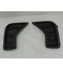 Par Tampa Para-choque Farol Milha Vw Saveiro Robust 2024 Preto Ambos Lados