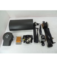 Kit Bolsas Tabelier Painel Nissan Frontier S 2014 Original