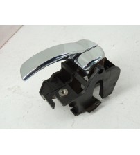 Maçaneta Interna Porta Lado Esquerdo Nissan Frontier S 2014 Cromado Dianteira/traseira