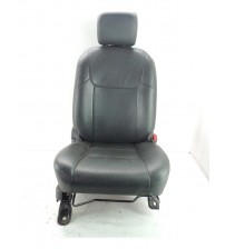 Banco Carona Dianteiro Direito Em Couro Nissan Frontier 2014 Cinza