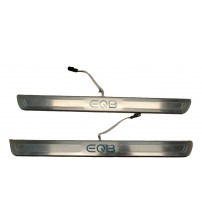 Par Soleira Porta Dianteira Com Led Mercedes Eqb 250+ 2025 Original Par Soleira Porta Dianteira Com Led Mercedes Eqb 250+ 2025 Original